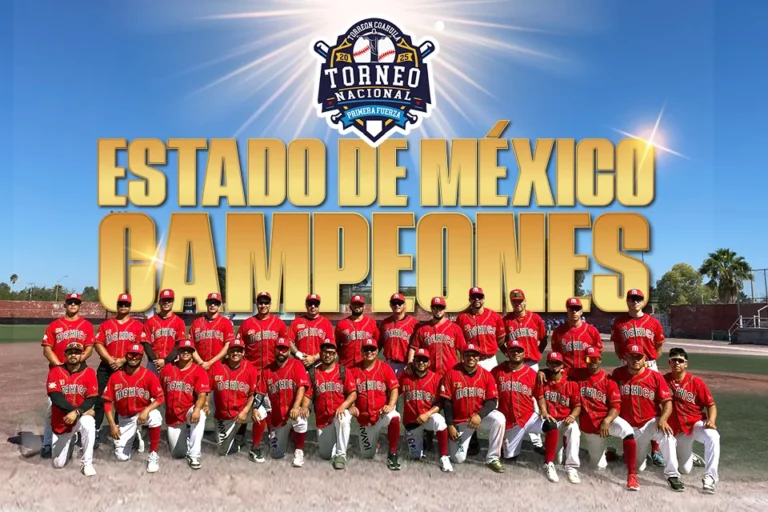 El Estado de México se coronó campeón del Campeonato Nacional de Béisbol de Primera Fuerza 2025
